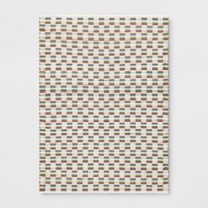Room Essentials - 4'x5'6" Checkered Chindi Handwoven Area Rug - Room Brown